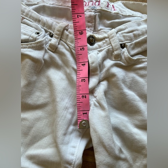 White Casual Pants Lightweight Jeans Low Rise | Size 1 - Picture 8 of 11